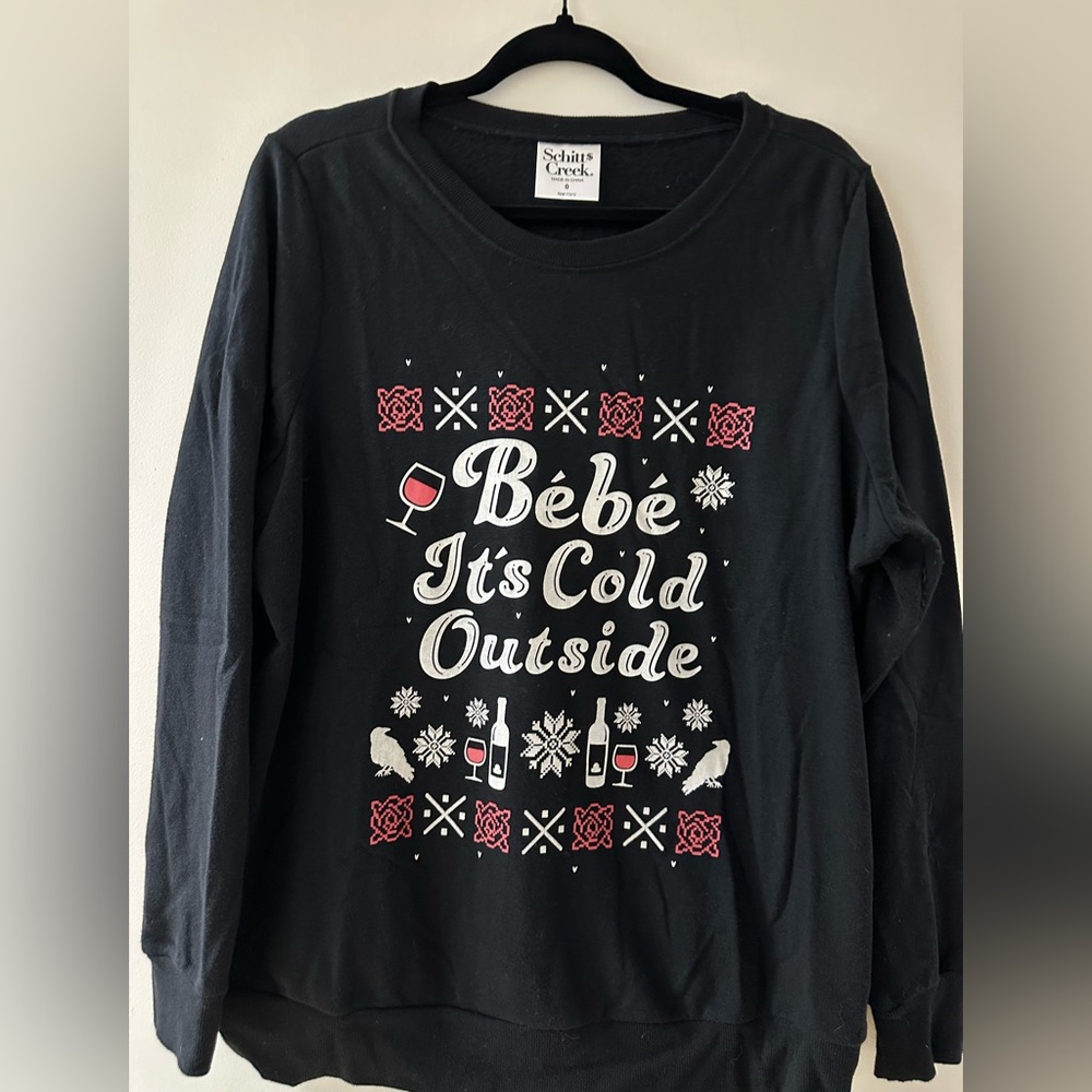 Schitt’s Creek Black Graphic Long Sleeve Shirt